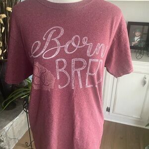 Georgia Born & Bred Men's Red T-Shirt